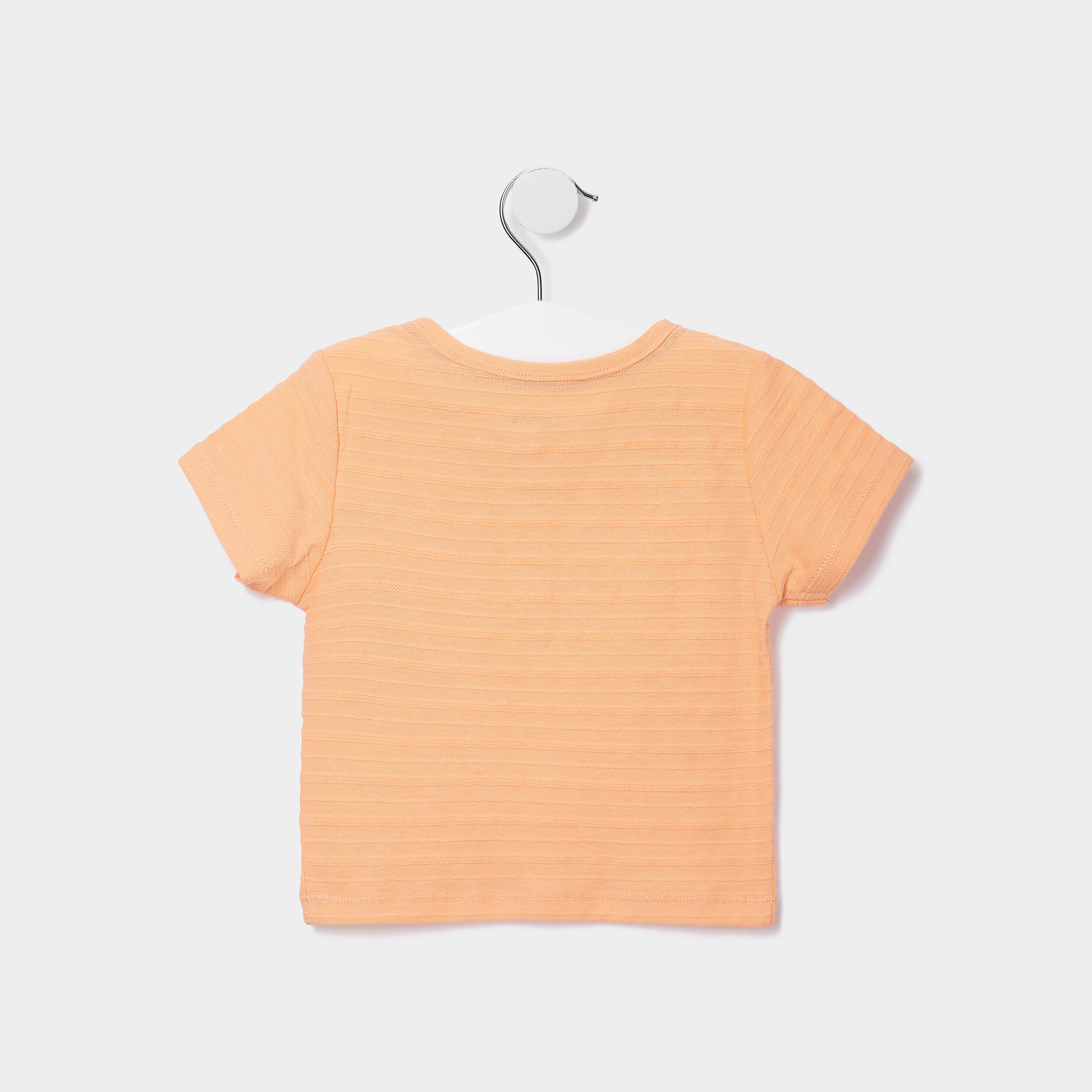 T-shirt manches courtes Creeks orange corail bébé garçon | La Halle