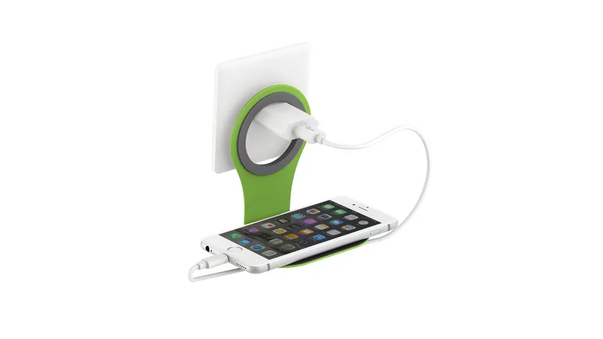Xlayer Halterung Colour Line Steckdosenhalterung Green