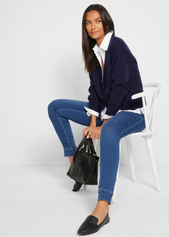 Schlupfhose in Denim-Optik