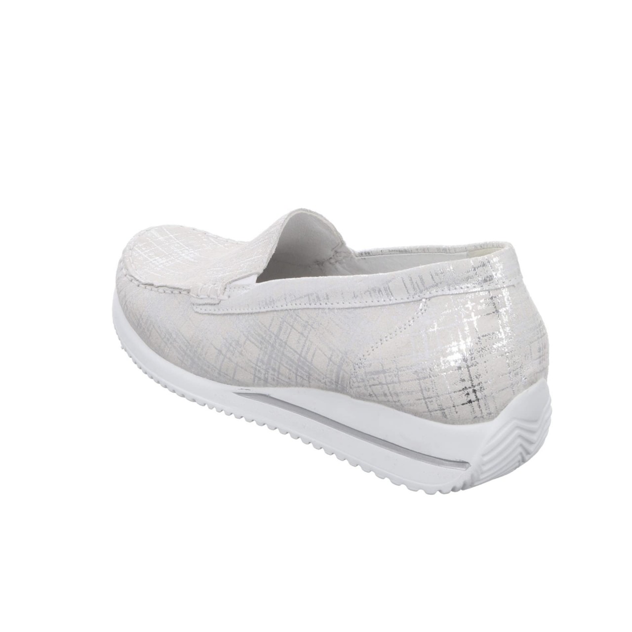 WALDLÄUFER Klassische Slipper weiss HIMONA