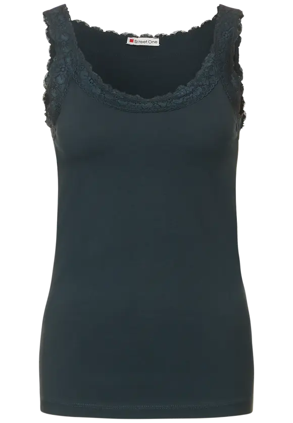 Street One Basic Top mit Spitze