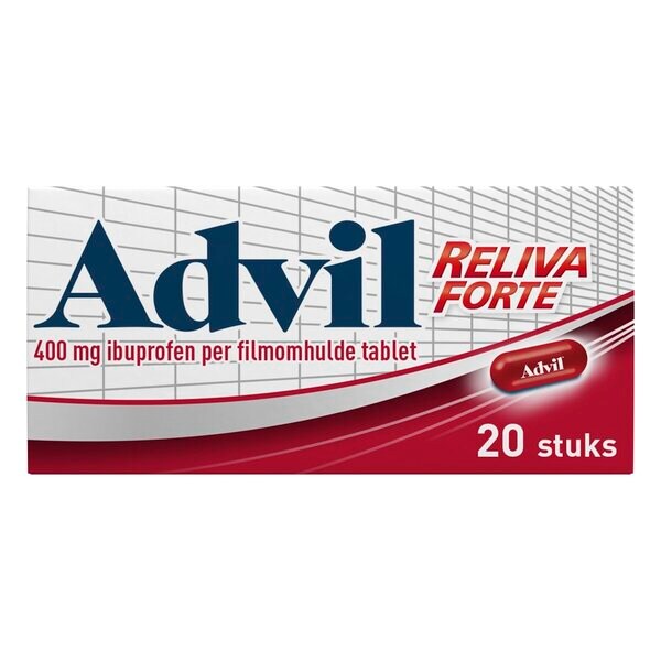 Advil Reliva Forte 400 mg ovális tabletta gyógyszer - 20 db