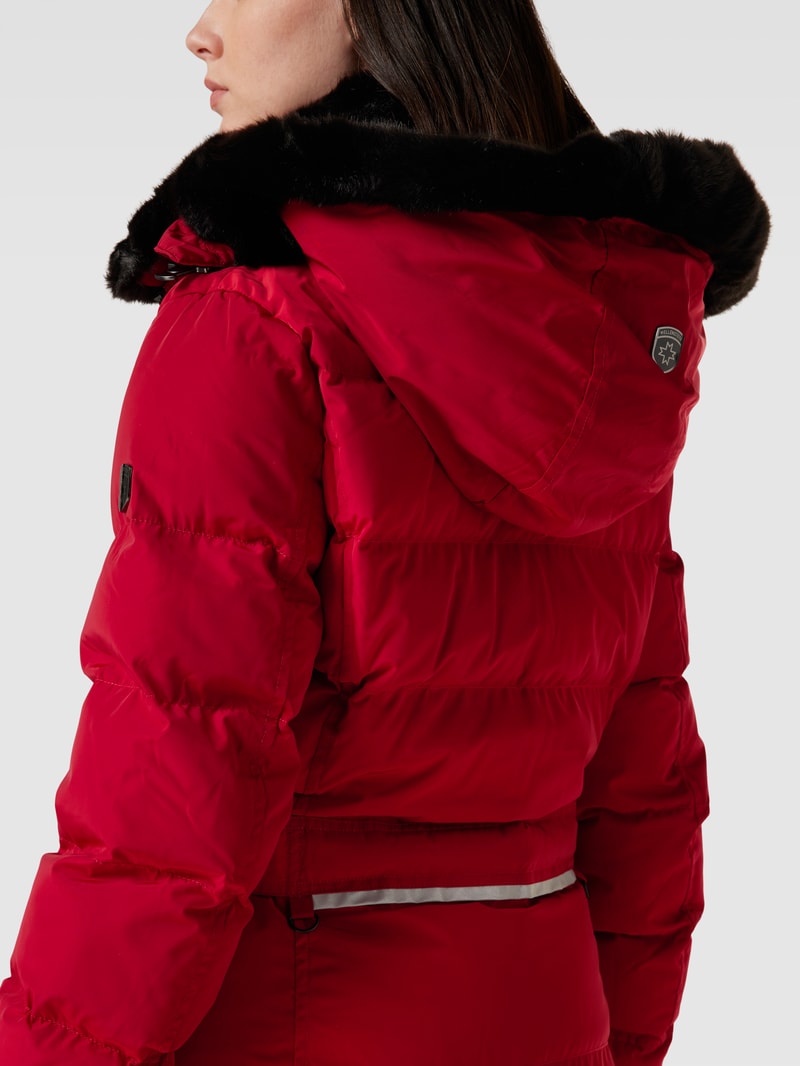 Funktionsjacke mit Label-Details Modell 'Kitzbühel' in dunkelrot