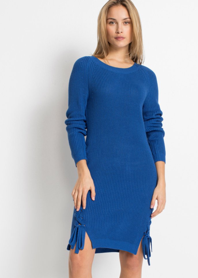 Strickkleid mit Schnürung