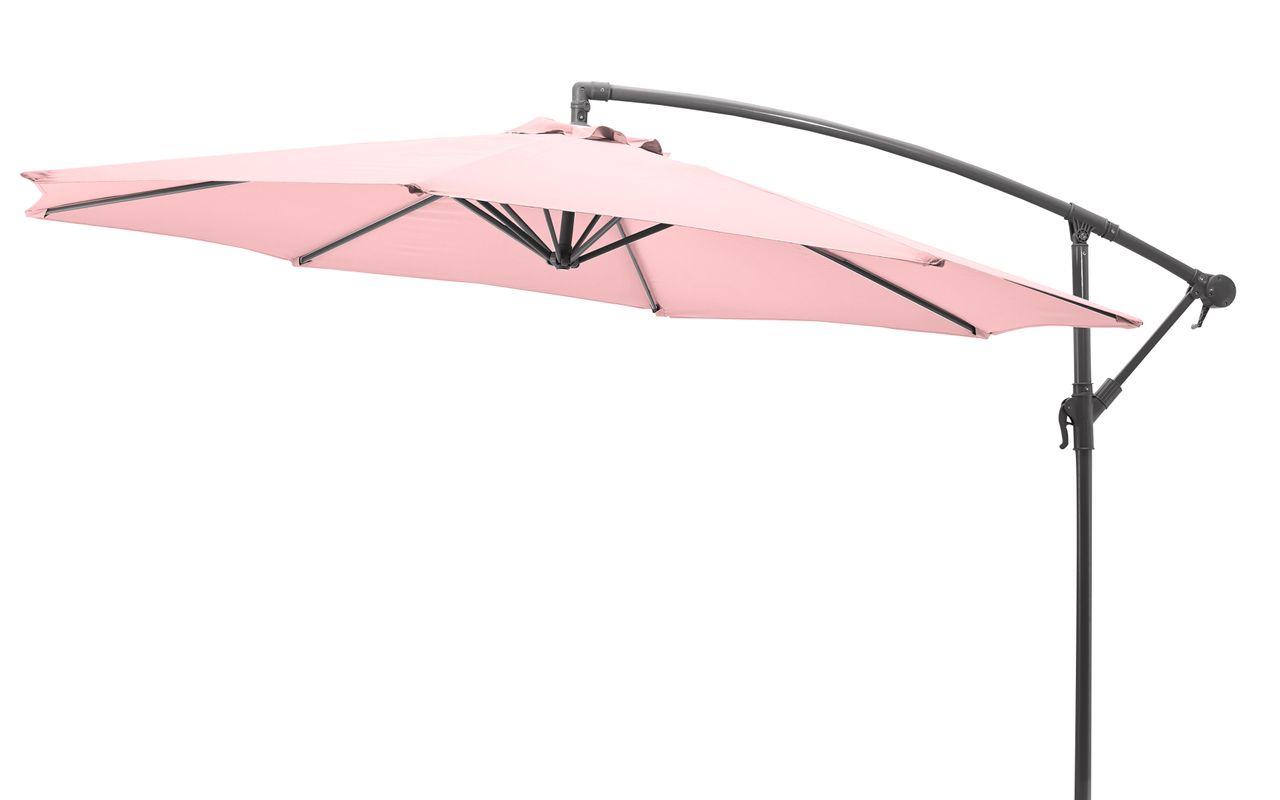 Gartenfreude Ampelschirm 300 cm,  pastell rosa