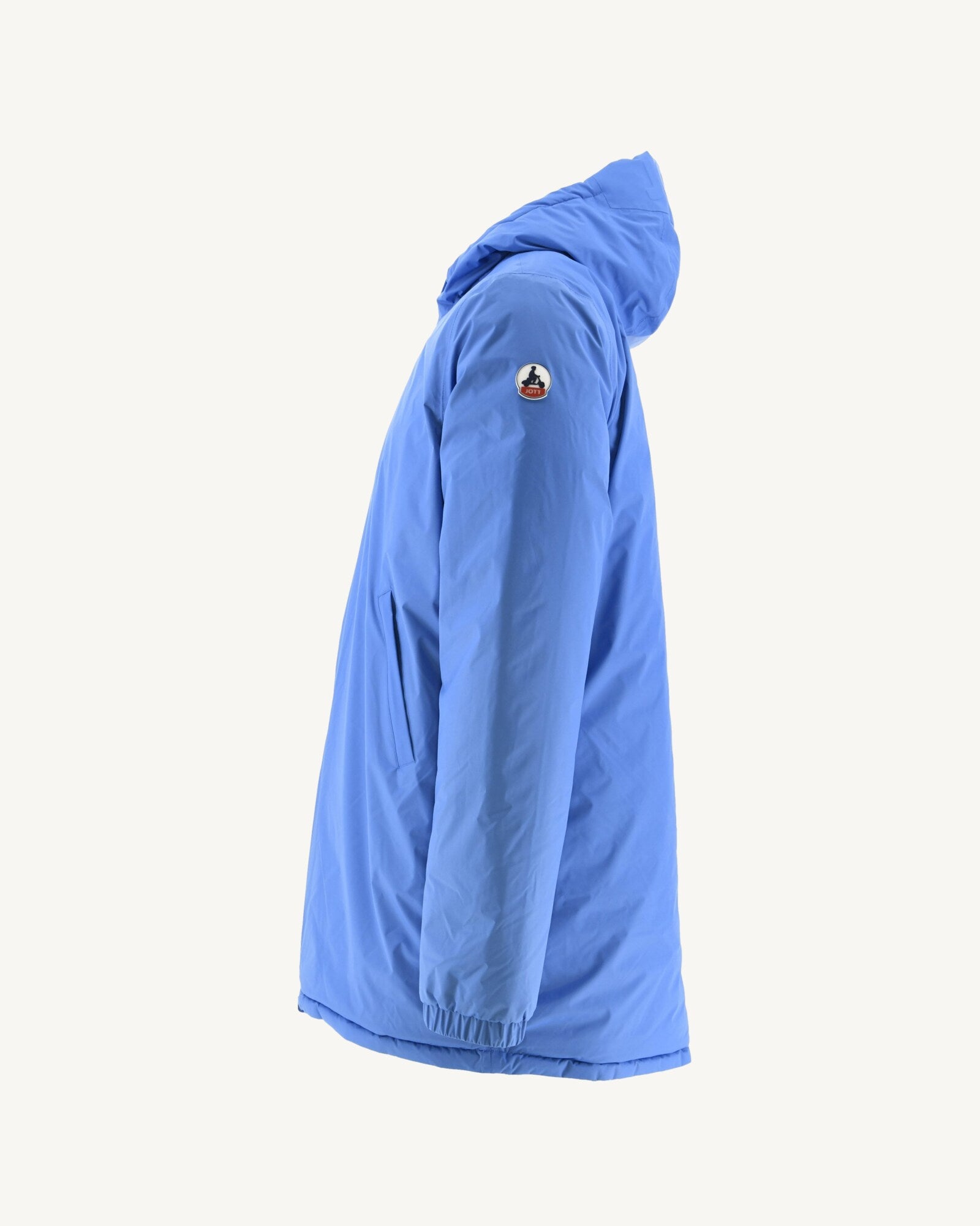 Doudoune longue réversible à capuche Azur/Marine Amsterdam