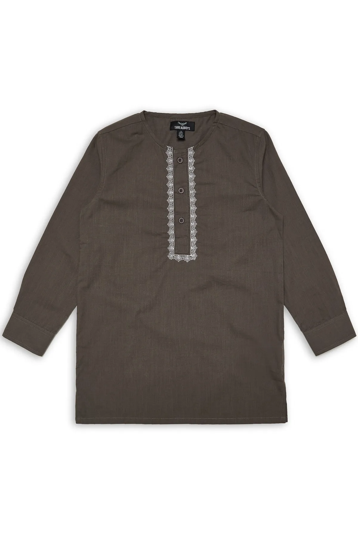 Threadboys  Hemd - Grau - Regular Fit