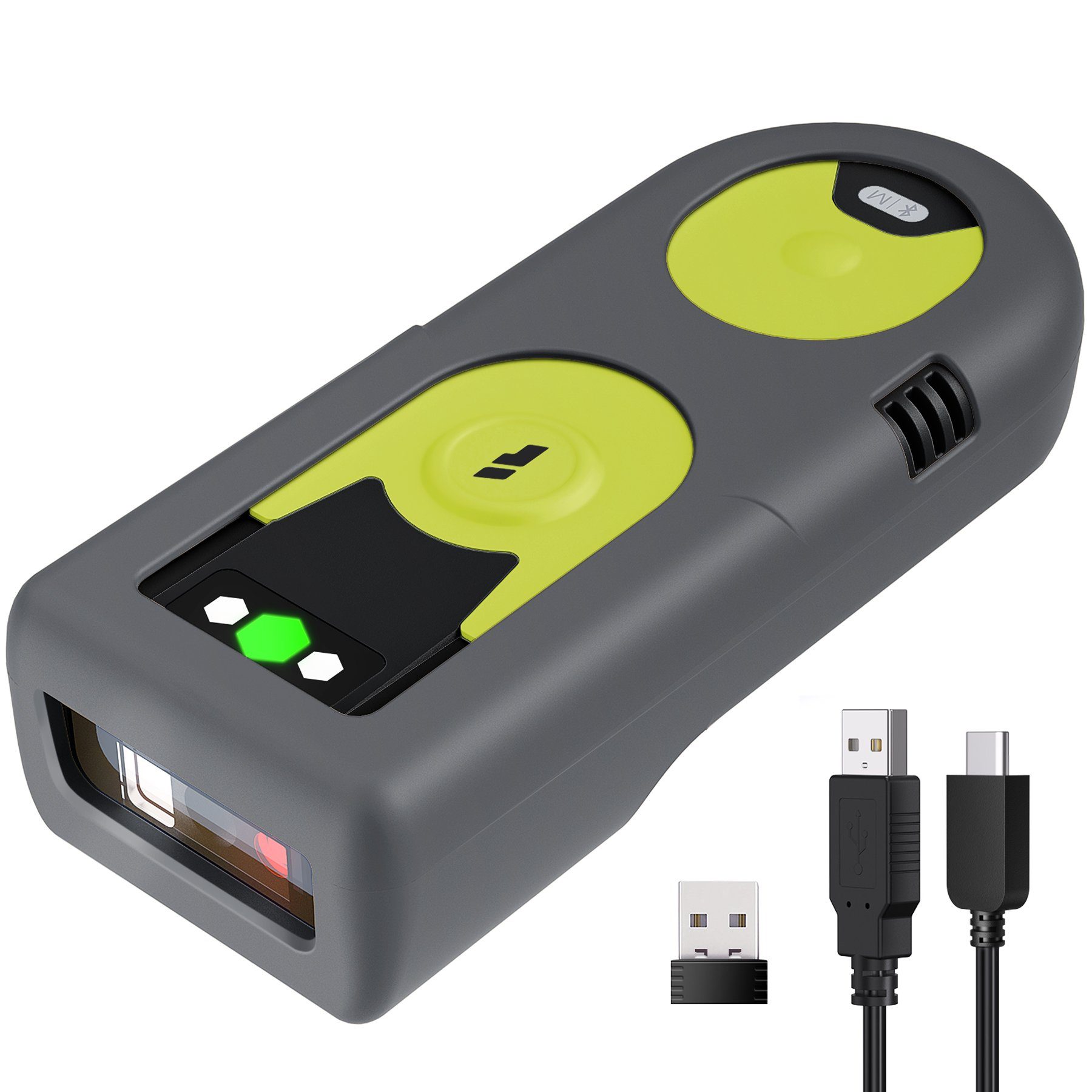 Inateck 1D/2D Bluetooth Scanner mit 2,4Ghz USB Adapter, BCST-42 Handscanner
