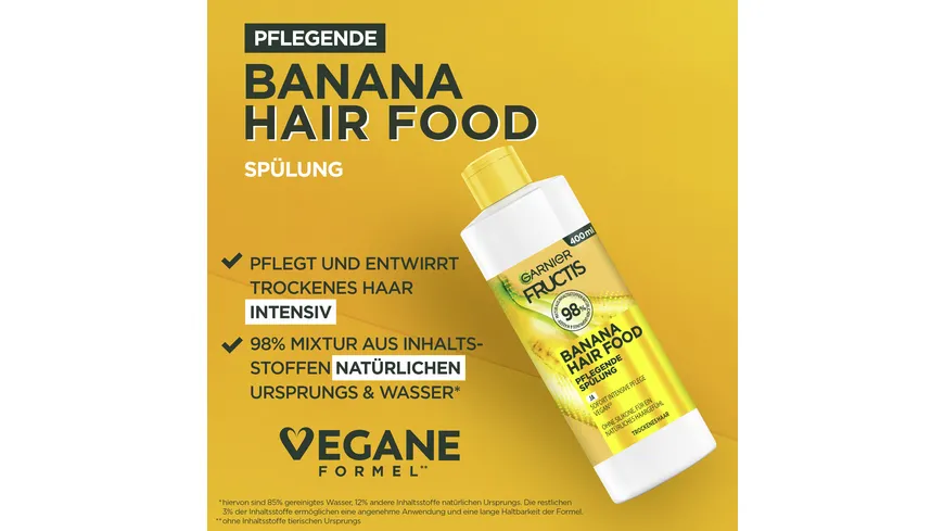 Garnier Fructis Banana Hair Food Spülung 400 ml