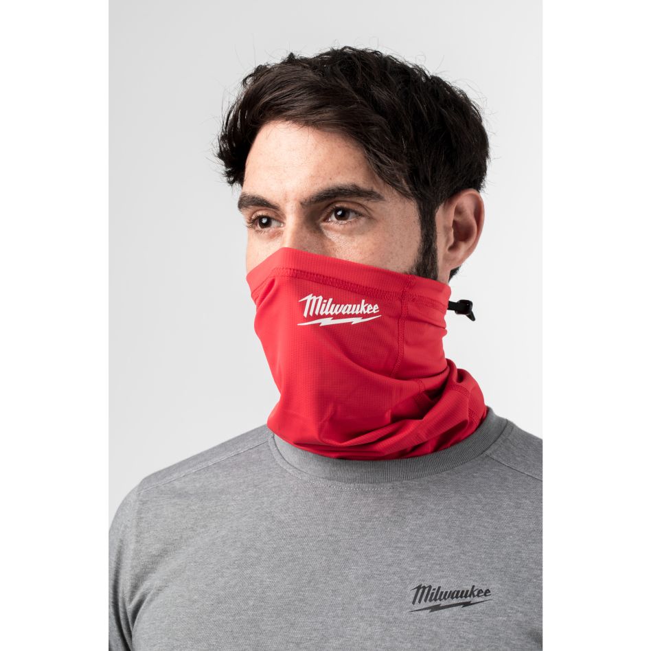 Milwaukee Accessories 4932493094 NGFMP WORKSKIN™ Performance -kaulansuojain, kasvomaski, punainen