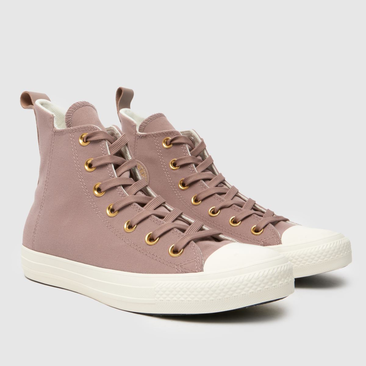 Converse All Star – Lilafärgade höga sneakers