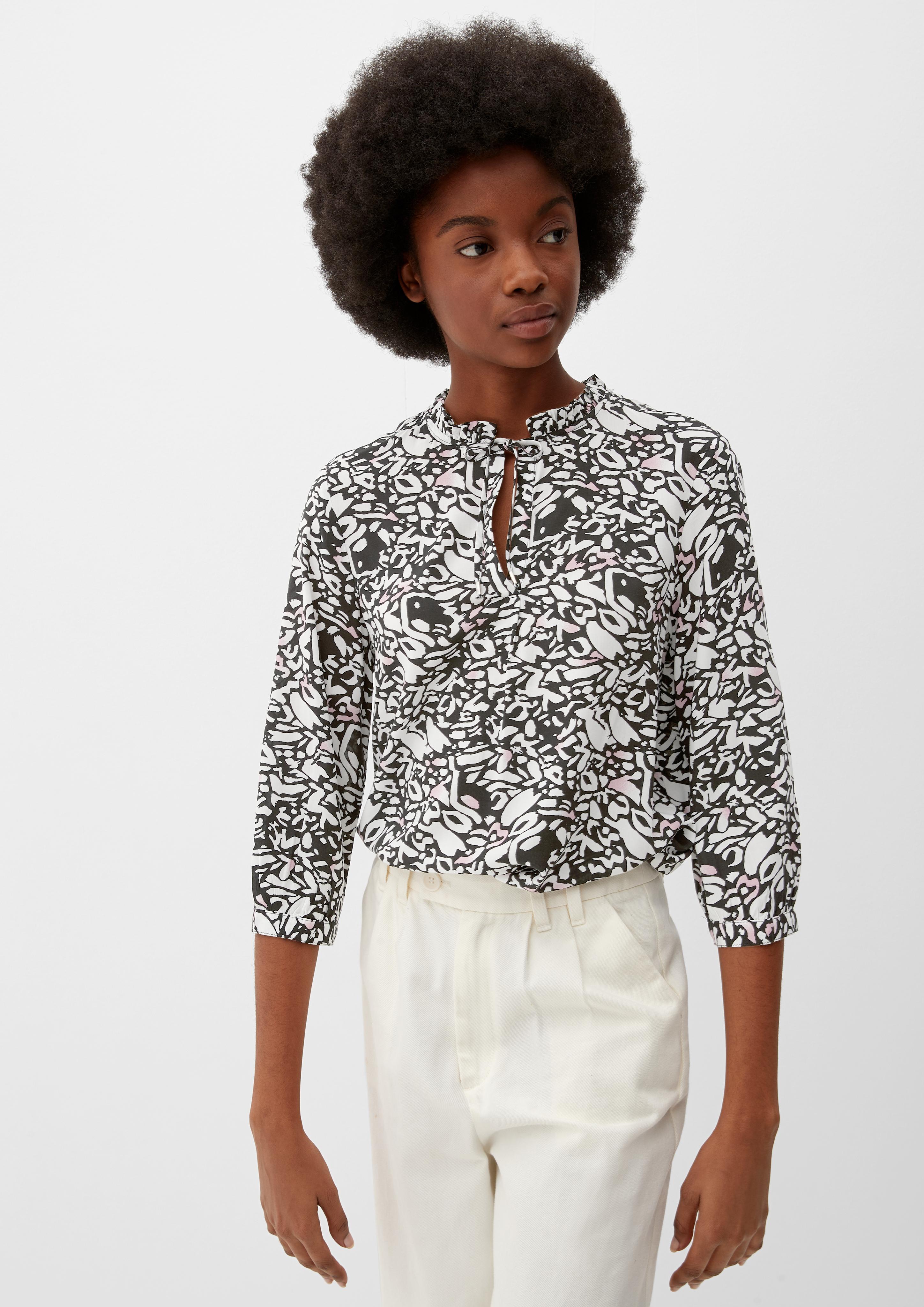 Viskosebluse mit Alloverprint  2117714-99A0
