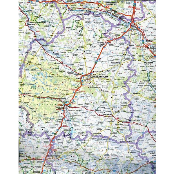 Frankreich Süd / France South 1 : 500 000. Autokarte - Straßenkarte