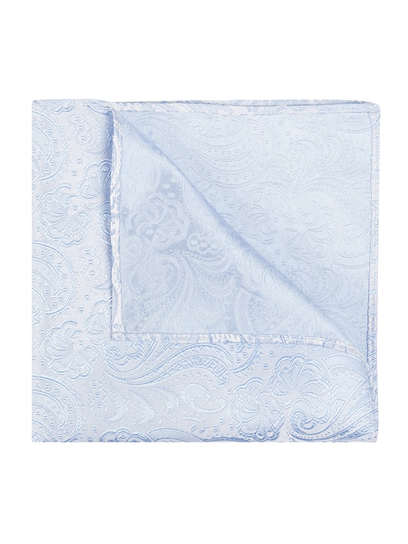 Weste, Fliege und Einstecktuch im Set in bleu