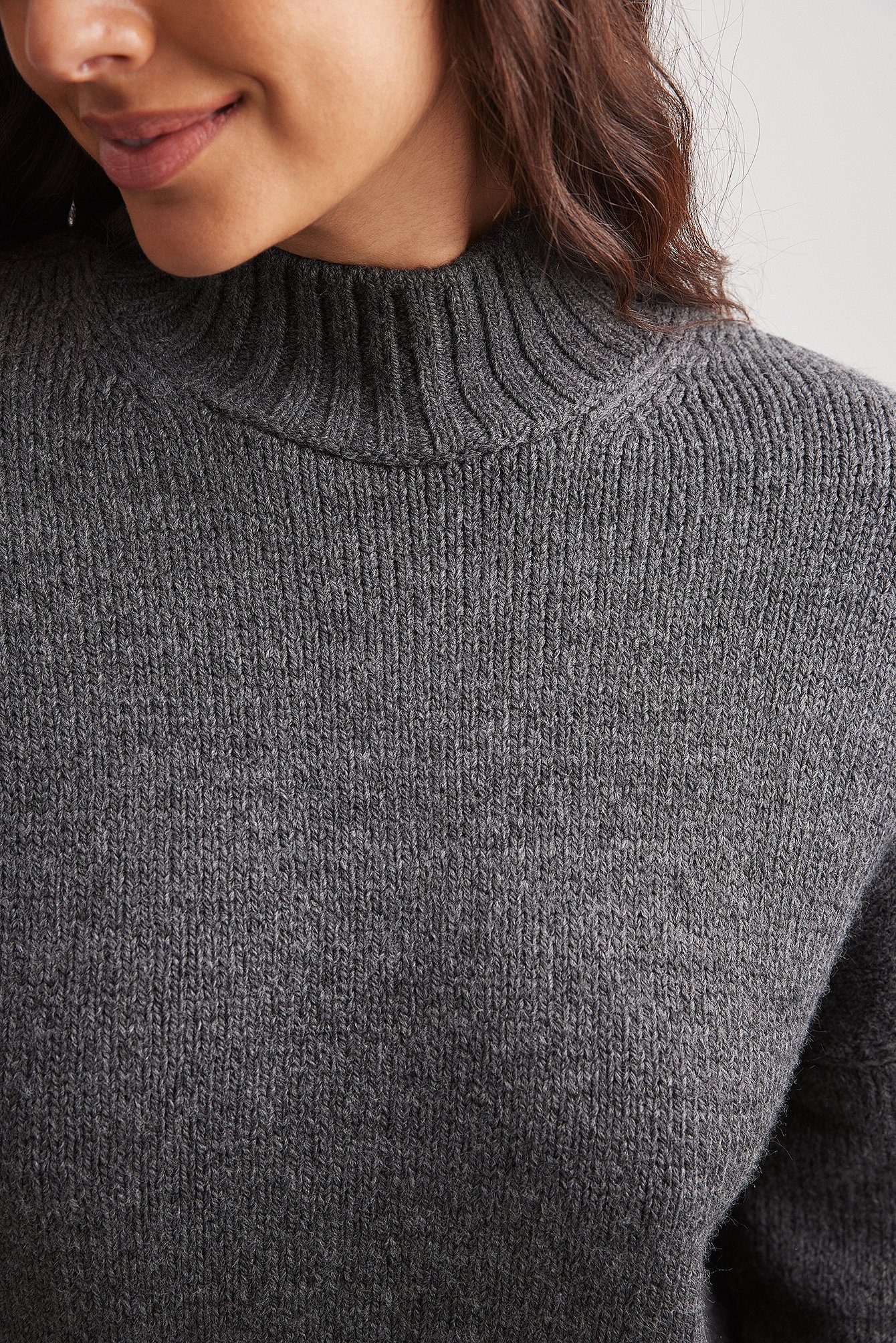 Strickpullover mit Rollkragen