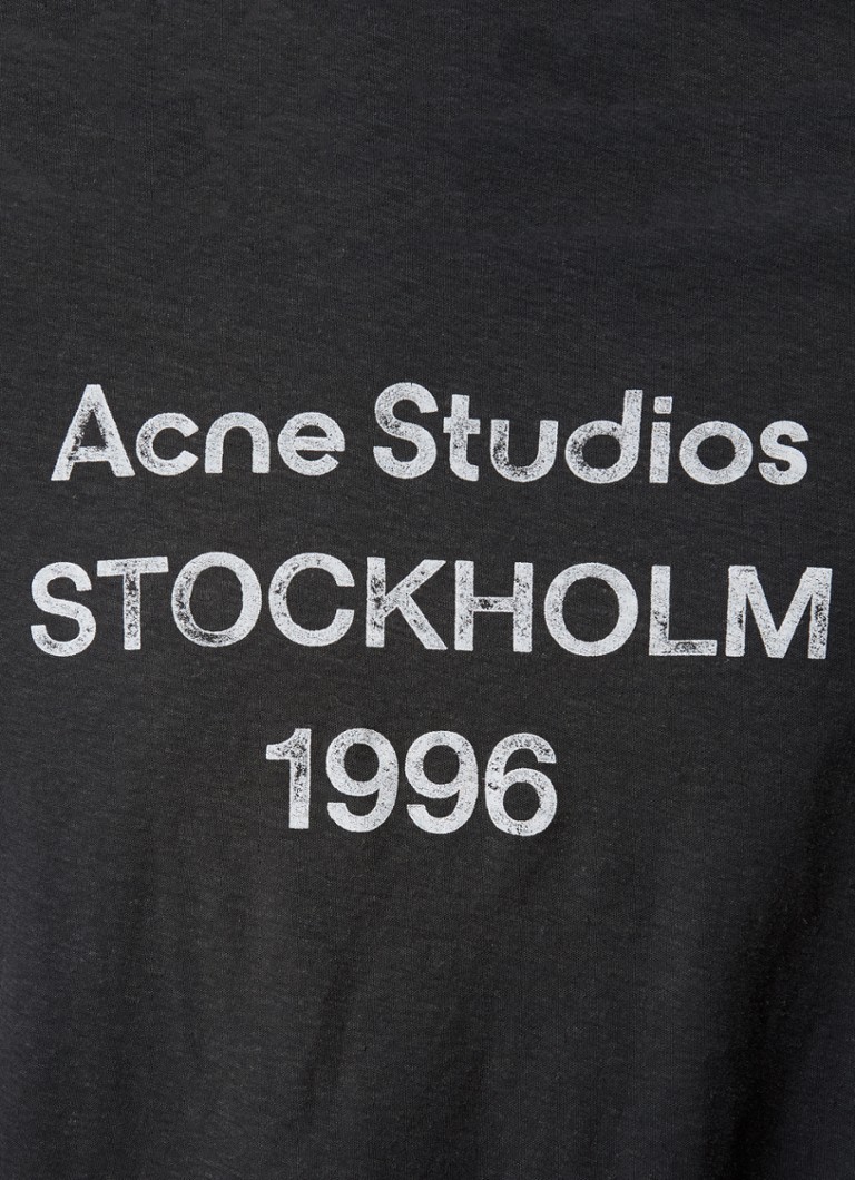 Tricou cu mânecă lungă de la Acne Studios și logo imprimat
