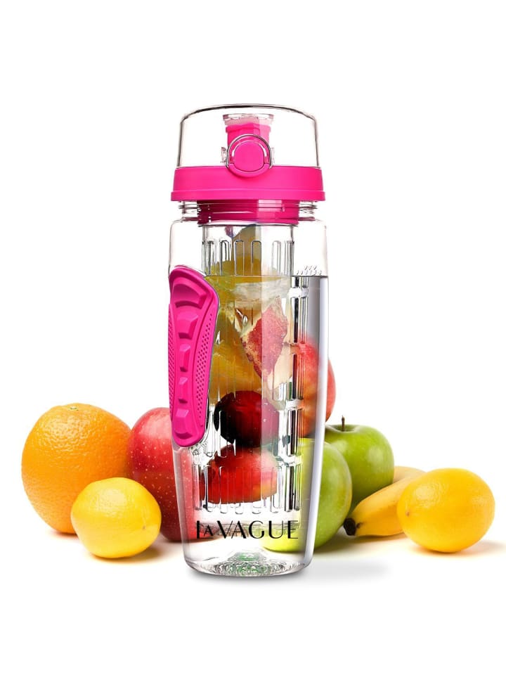 LA VAGUE VITALITY Trinkflasche mit Einsatz in pink günstig kaufen 900ml
