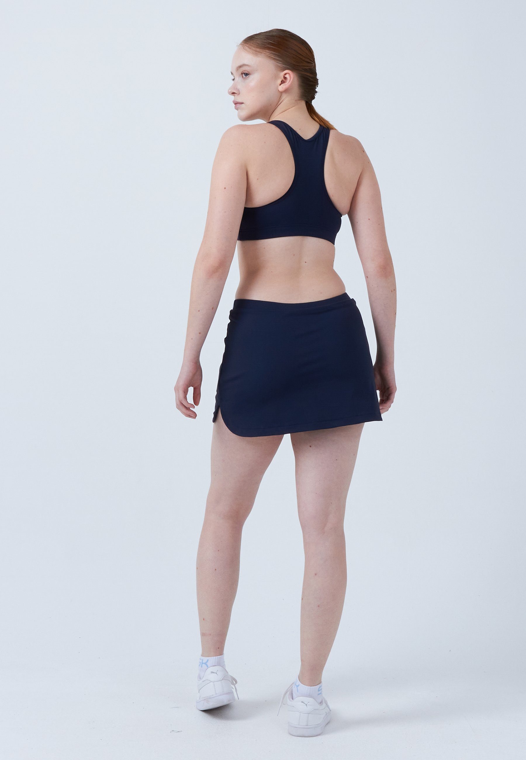 SPORTKIND Tennisrock Classic Tennis Skort mit Taschen Mädchen & Damen navy blau