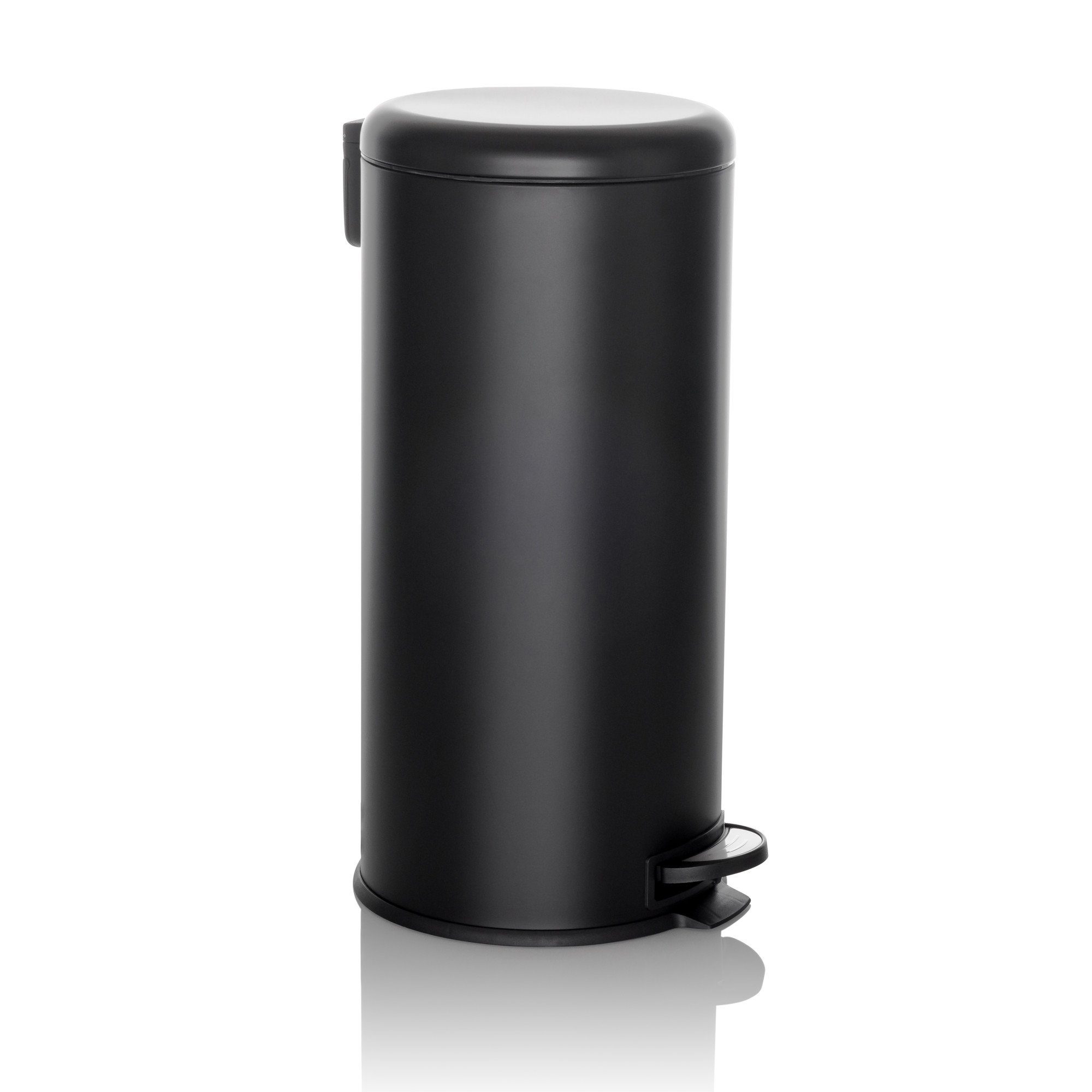 hjh OFFICE Mülleimer Mülleimer CLEAN STEP Eisen, 30L, Abfalleimer mit Softclose