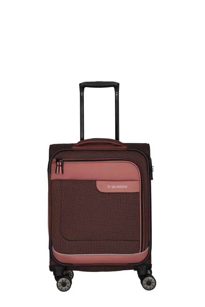 Travelite VIIA Kofferset 4 Rollen Größe L\/M\/S + Reisetasche - Frühlingsrose
