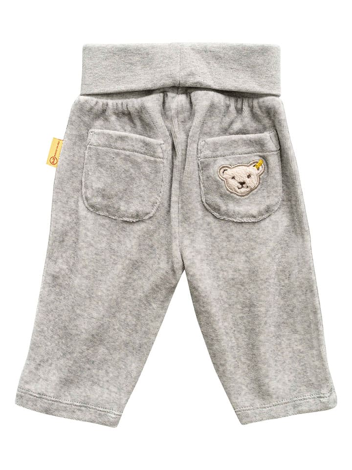 Steiff 3tlg. Outfit in Grau/ Weiß günstig kaufen