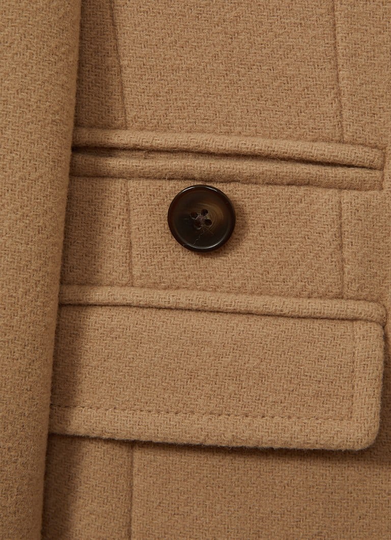 Reiss Maude coat in wool blend with flap pockets