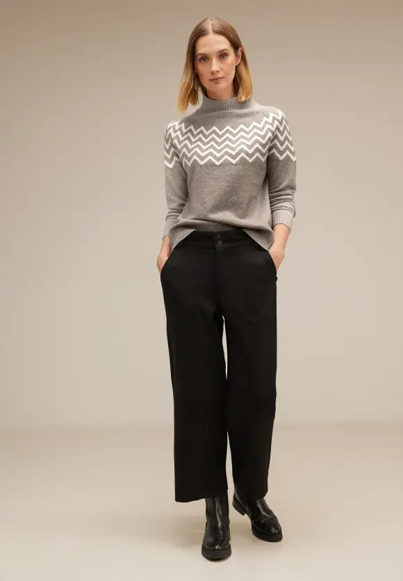 Street One Pullover mit Stehkragen