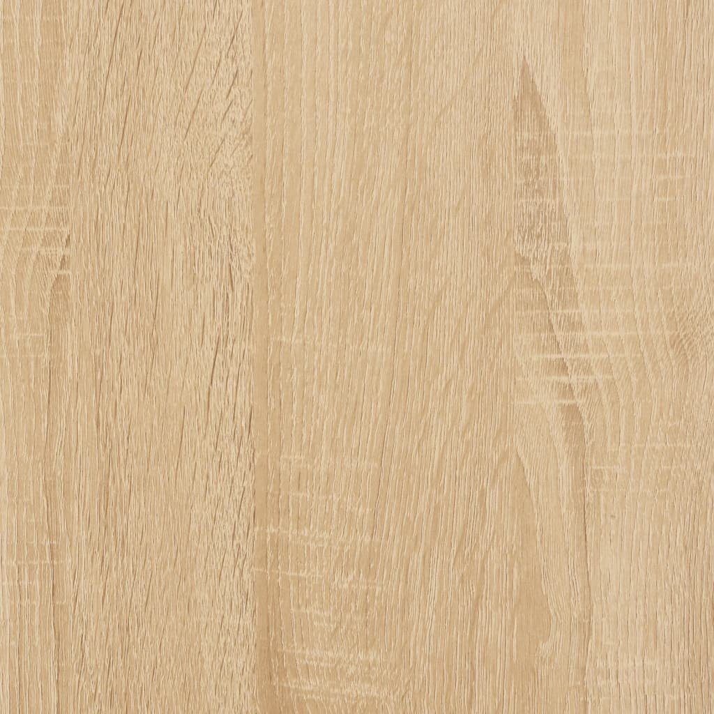 vidaXL Anrichte Highboard Sonoma-Eiche 62x32x106,5 cm Holzwerkstoff Glas Vitrine