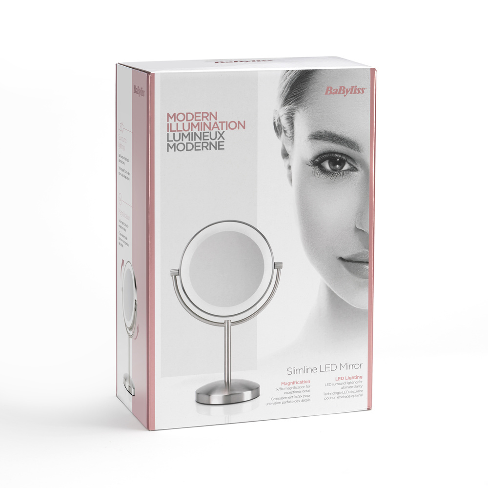 babyliss BaByliss - 9437E - Miroir Slimline Led à deux faces MIROIR