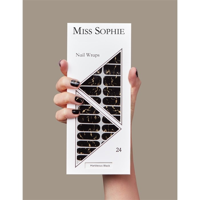 Marbleous Black Nail Wrap