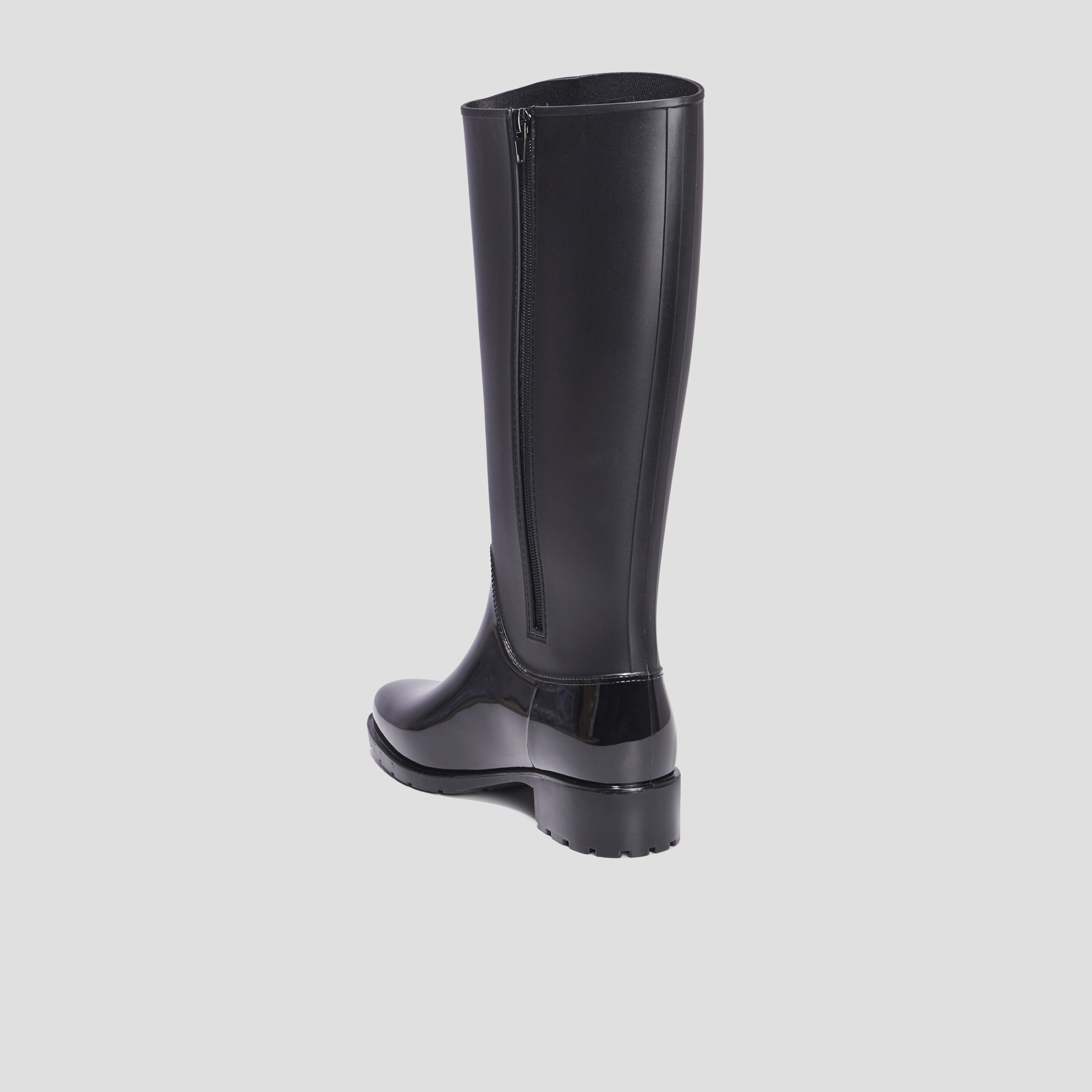 Bottes de pluie cavalières Mosquitos noir femme | La Halle