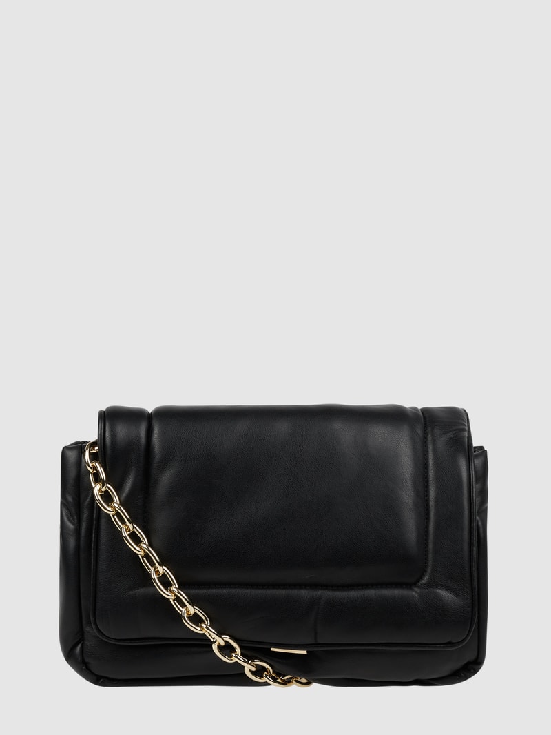 Handtasche in Leder-Optik Modell 'Pia' in schwarz
