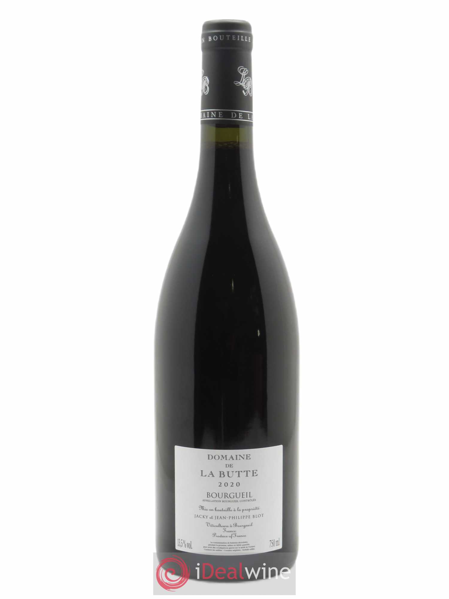 Bourgueil Le Haut de La Butte Domaine de La Butte - Jacky Blot  2020 - Lot de 1 Bouteille