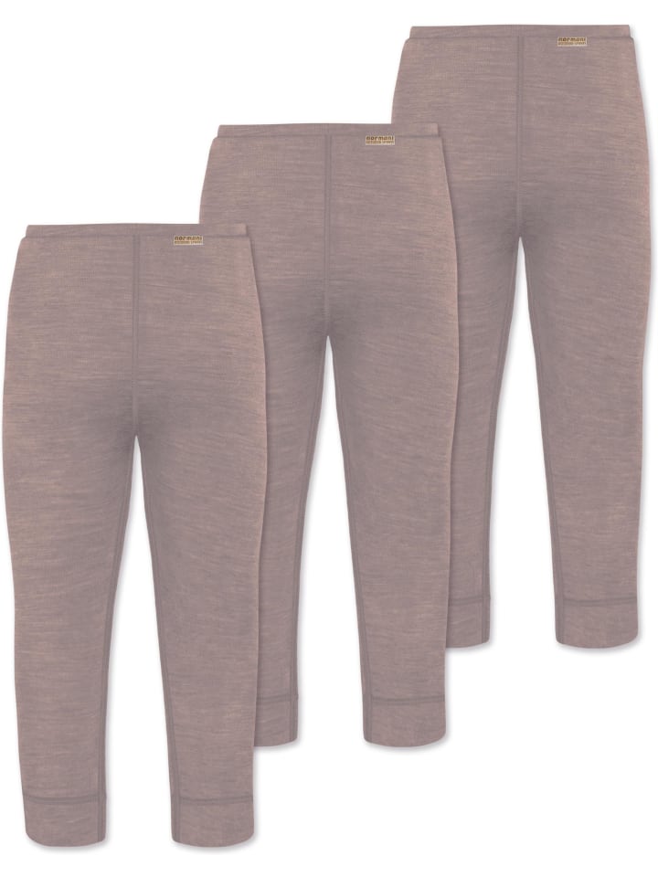 Normani Outdoor Sports 3er Pack Baby Merino Lange Unterhose „Tutira