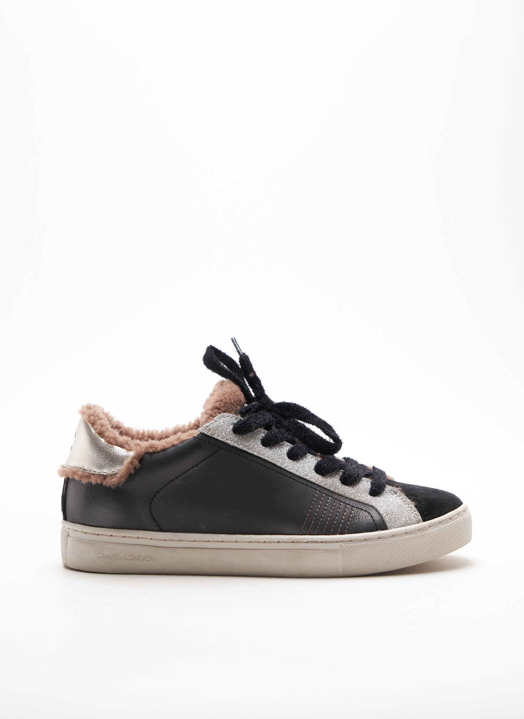 Crime London Baskets Femme couleur noir