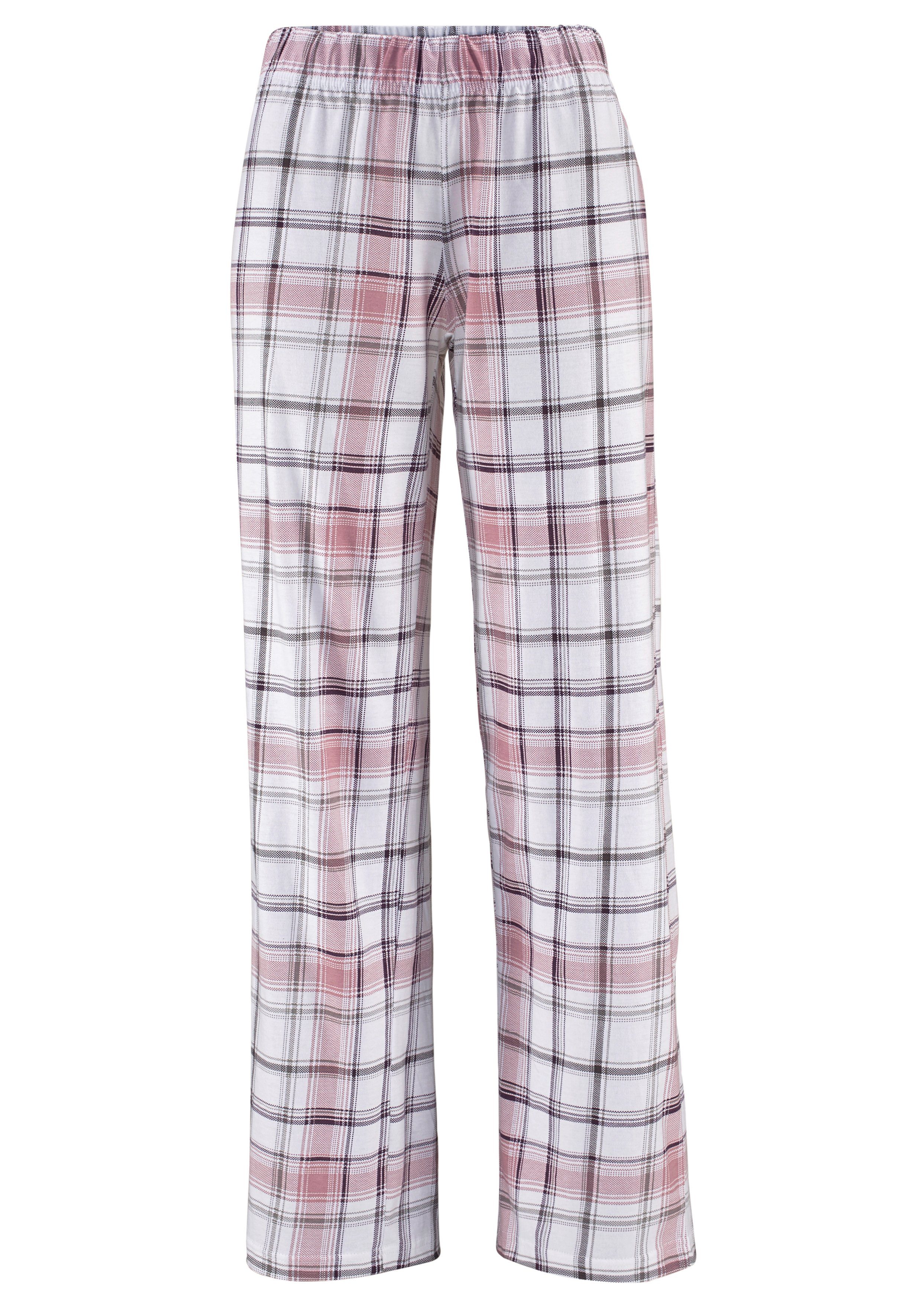 Arizona Pyjama (2 tlg., 1 Stück) mit Karo Muster