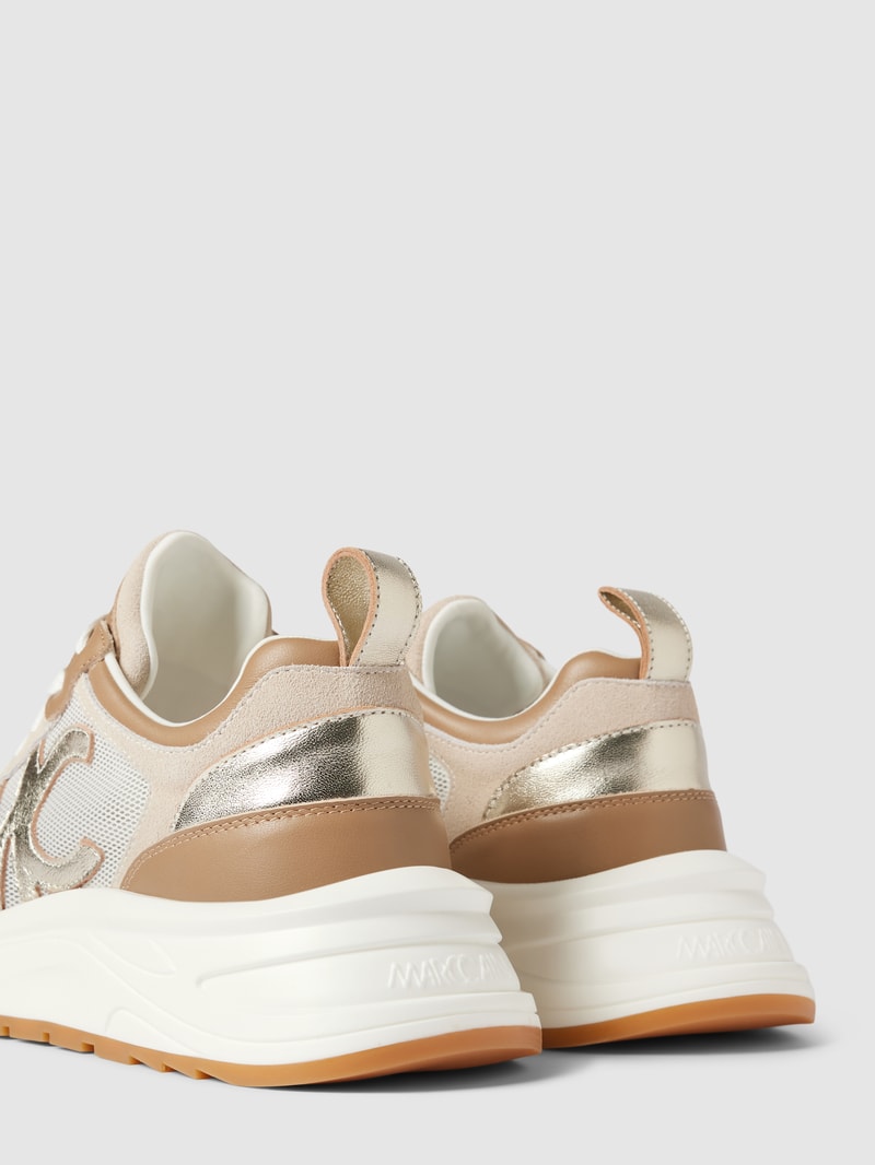 Sneaker mit Animal-Print in sand