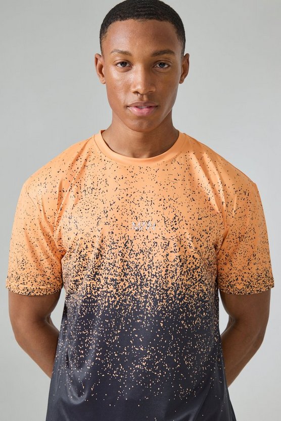 Man Active Orange Ombre T-Shirt