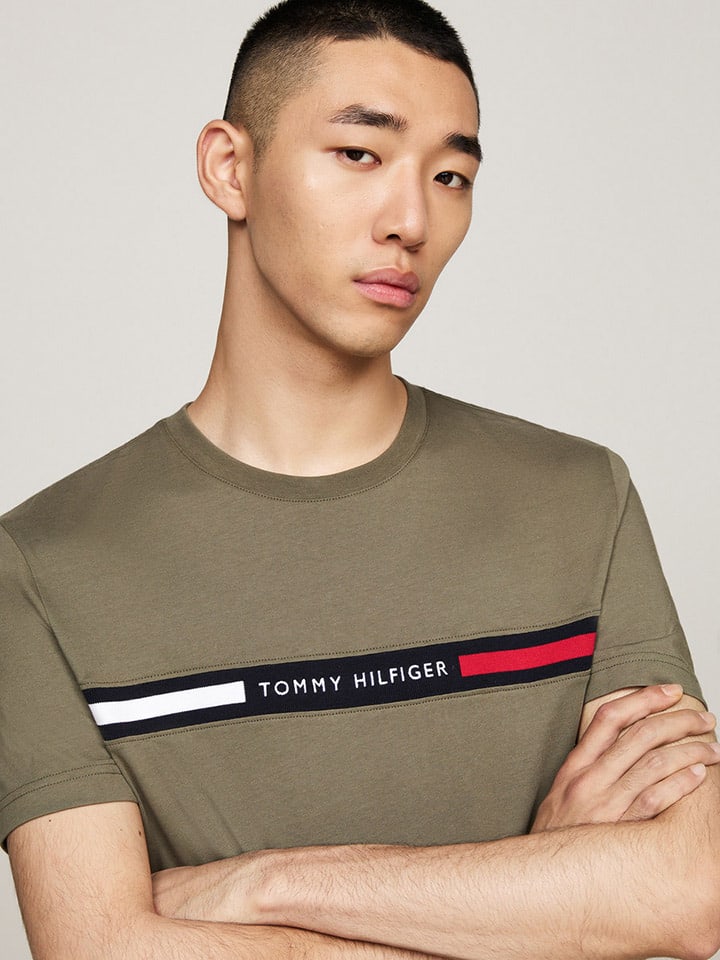 Tommy Hilfiger Shirt in Khaki günstig kaufen