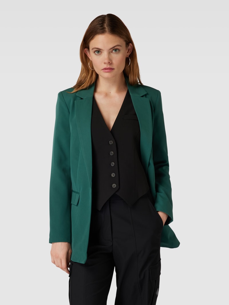 Blazer mit Reverskragen Modell 'BOSSY' in dunkelgrün