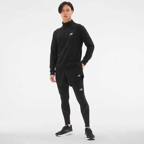 HERREN T-SHIRT NB HEAT GRID HALF ZIP
