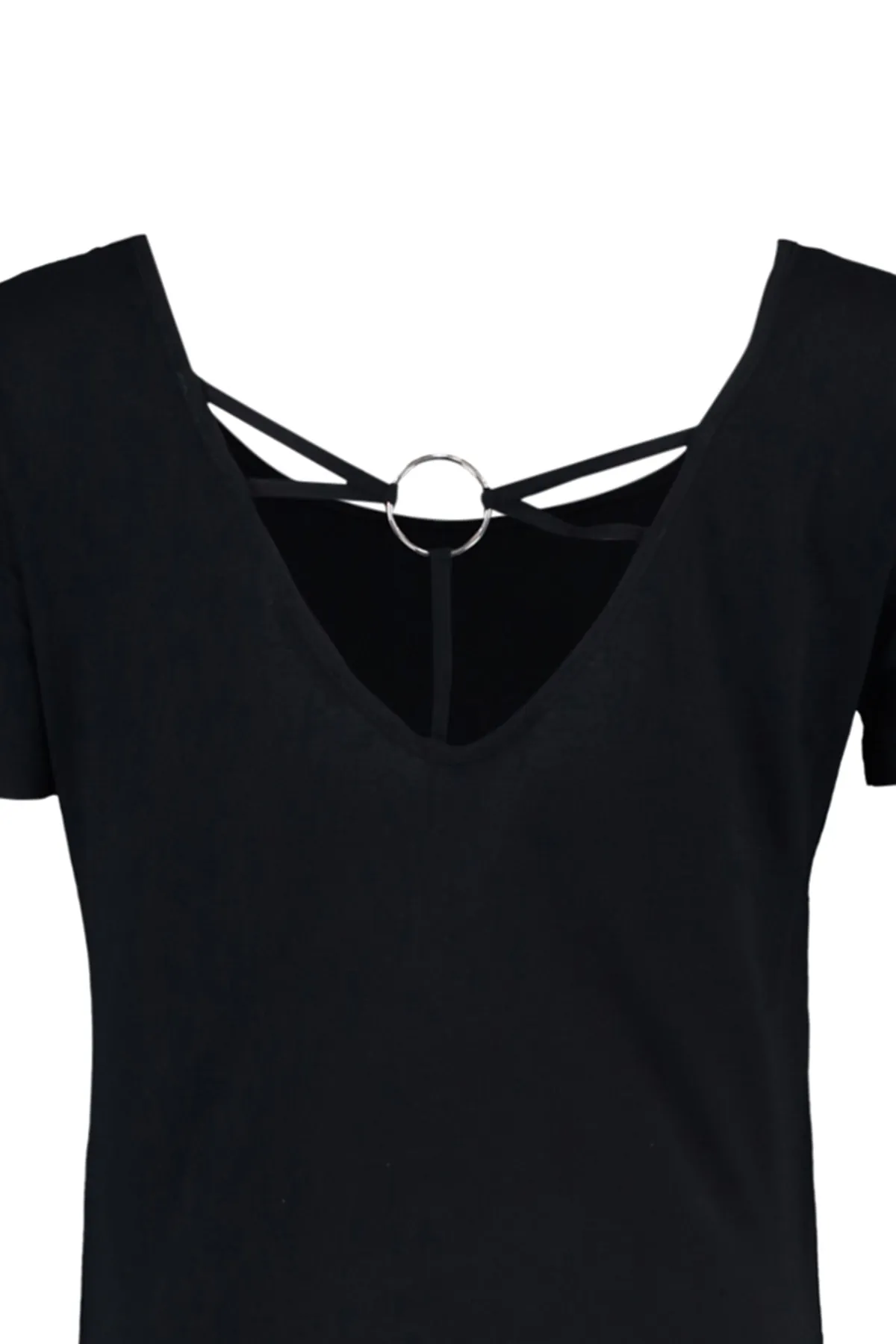 Trendyol Curve  Große Größen in T-Shirt - Schwarz - Regular Fit