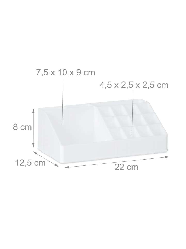 relaxdays Kosmetikorganizer in Weiß günstig kaufen onesize