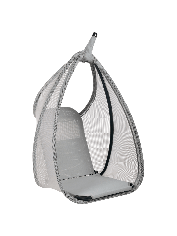 Beliani Hängesessel AVEGNO in Grau - (W) 98 x (H) 195 x (L) 136 cm günstig kaufen onesize
