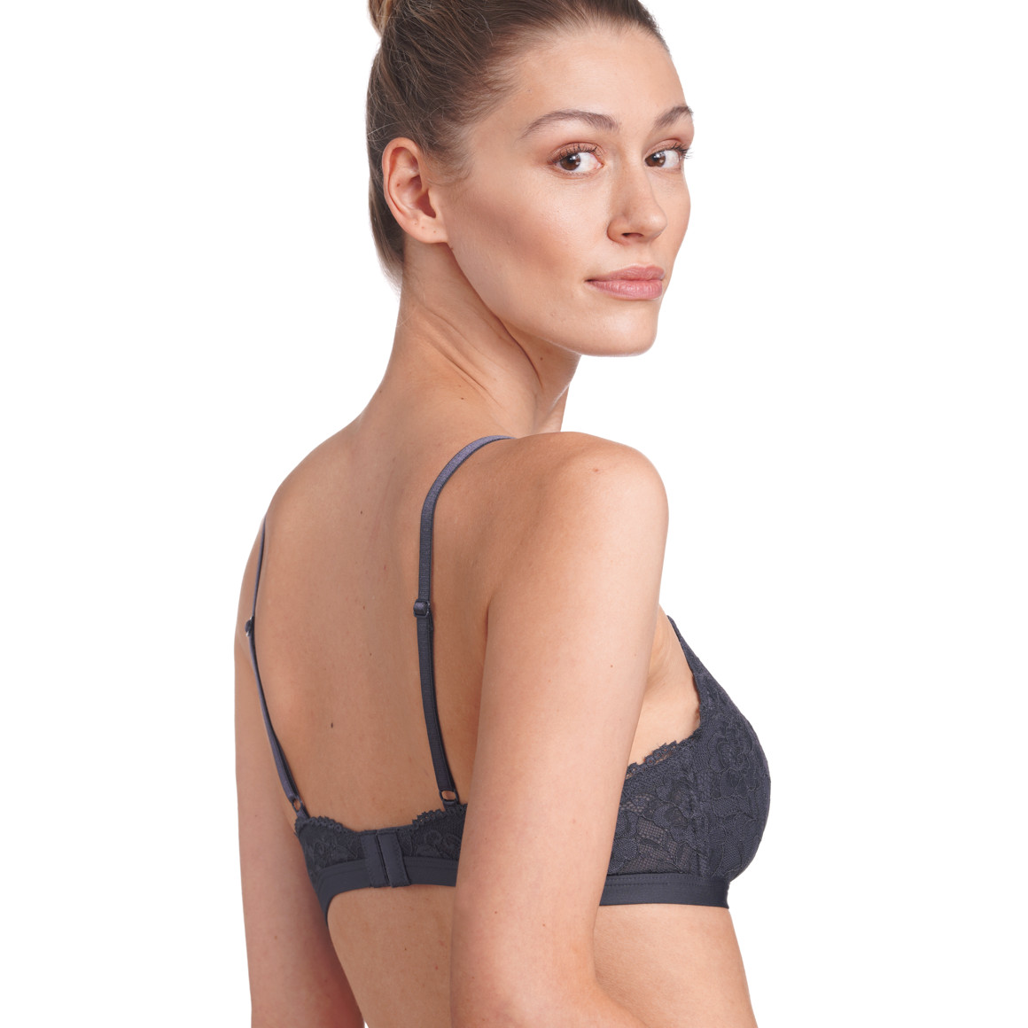 2 Damen Soft-BHs mit floraler Spitze