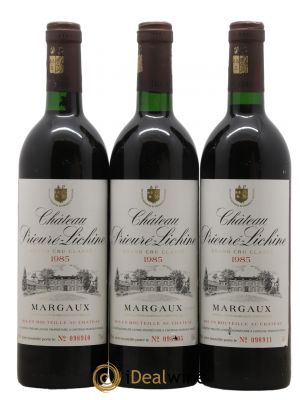 Château Prieuré Lichine 4ème Grand Cru Classé  1985 - Lot de 3 Bouteilles
