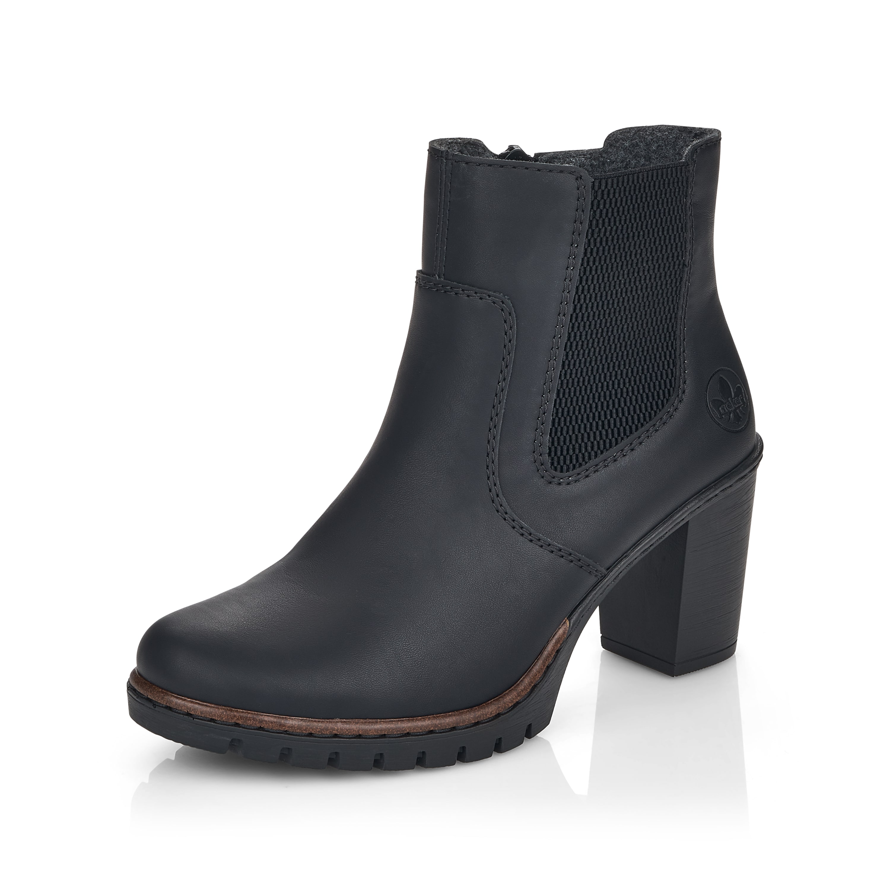Rieker Damen Stiefeletten tiefschwarz