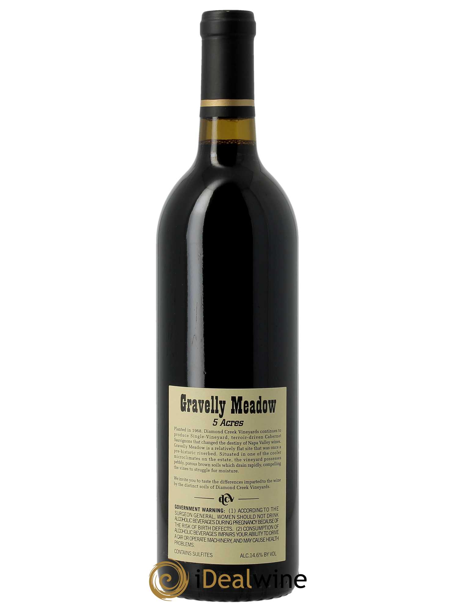 Napa Valley Diamond Creek Vineyards Gravelly Meadow  2019 - Lot de 1 Bouteille
