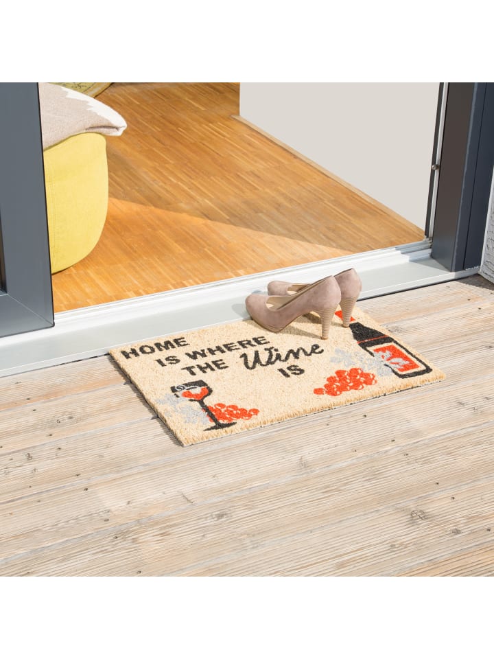 relaxdays Fußmatte Wine in Natur - (B)60 x (T)40 cm günstig kaufen onesize