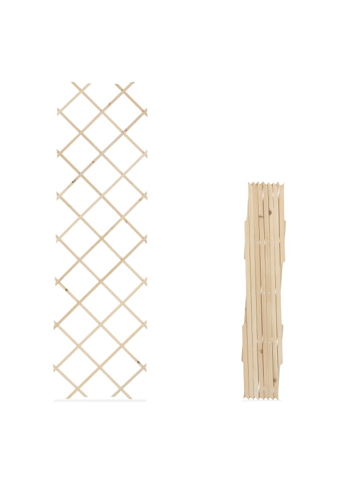 relaxdays 3 x Rankgitter in Natur - (B)60 x (H)180 cm günstig kaufen onesize